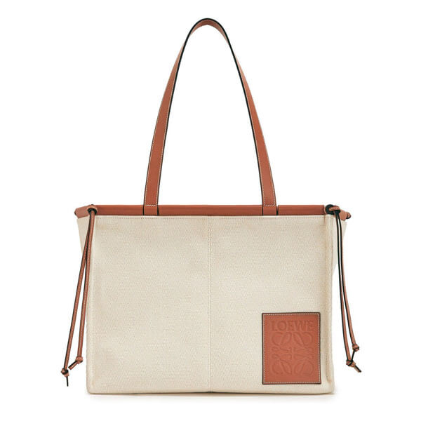 ∞∞ ロエベ ∞∞ロエベ クッショントート コピー Cushion small leather-trimmed canvas Tote bag 330.02AA93